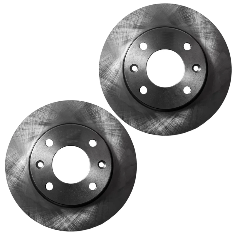 دیسک ترمز چرخ جلو شرکت تولیدی قطعات جلوبندی خودرو ایران لاهیجان مدل 001037 مناسب برای پژو ۲۰۶ تیپ ۲ بسته ۲ عددی