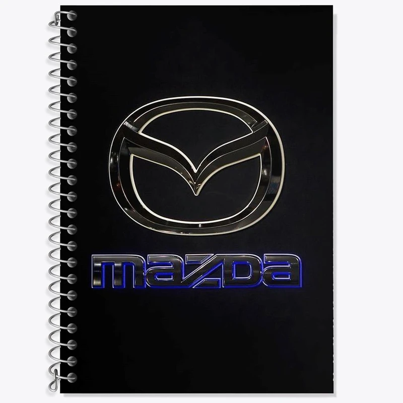 دفتر زبان 50 برگ خندالو مدل دو خط طرح مزدا mazda کد 23523