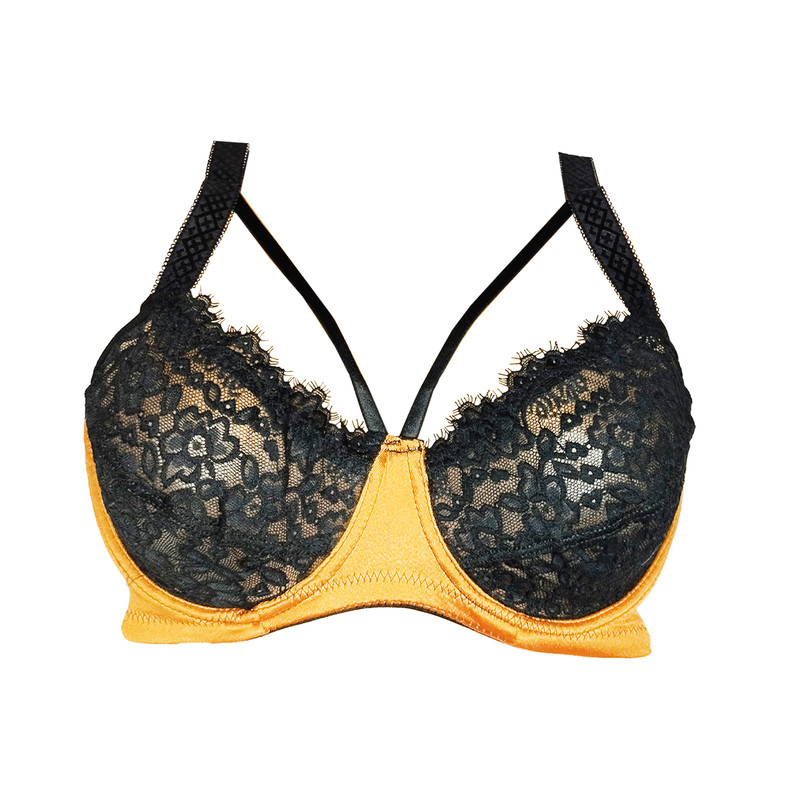 سوتین زنانه مدل مخمل گیپور کد 11