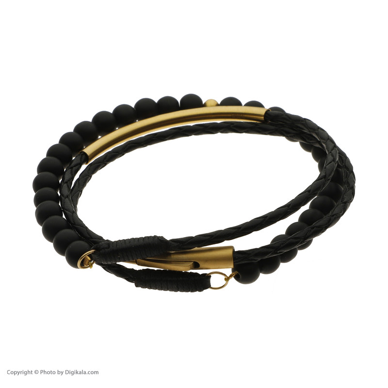 دستبند طلا 18 عیار مردانه تاج مدل G404