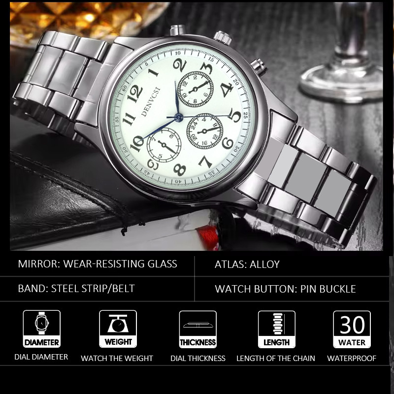 ساعت مچی عقربه‌ای مردانه دنوسی مدل ضد آب کد 12