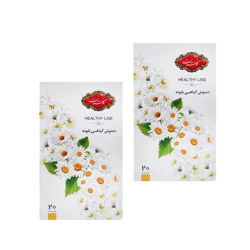 دمنوش کیسه ای بابونه گلستان 2 بسته 20 عددی