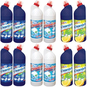 مایع جرم گیر و سفید کننده سطوح کلینیش مدل Regular -Lime وزن 1000 گرم بسته 12 عددی