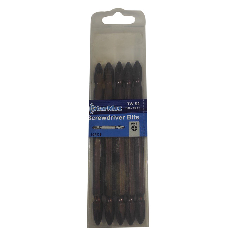 سری پیچ گوشتی دو سر چهار سو استارمکس مدل TW-S2 بسته 10 عددی سری پیچ گوشتی دو سر چهار سو استارمکس مدل TW-S2 بسته 10 عددی