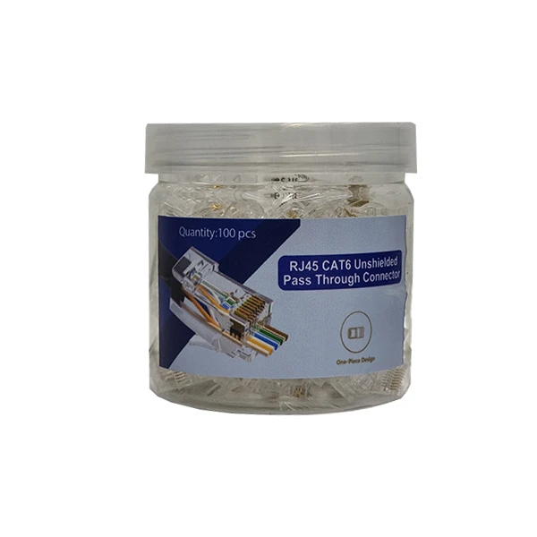 عکس شماره 2 : سوکت شبکه cat6 مدل end open بسته 100 عددی