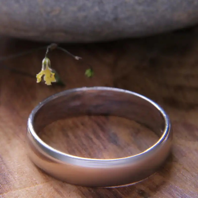 ست انگشتر نقره زنانه و مردانه مدل ساده