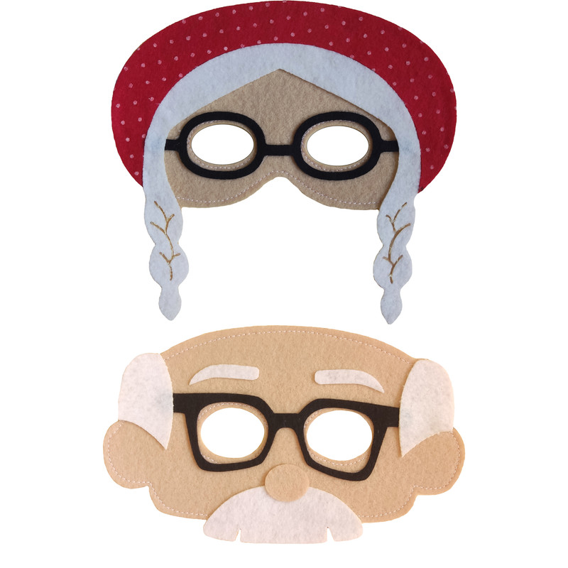 ابزار ایفای نقش رهام پاپالو مدل پدر بزرگ و مادر بزرگ مجموعه 2 عددی