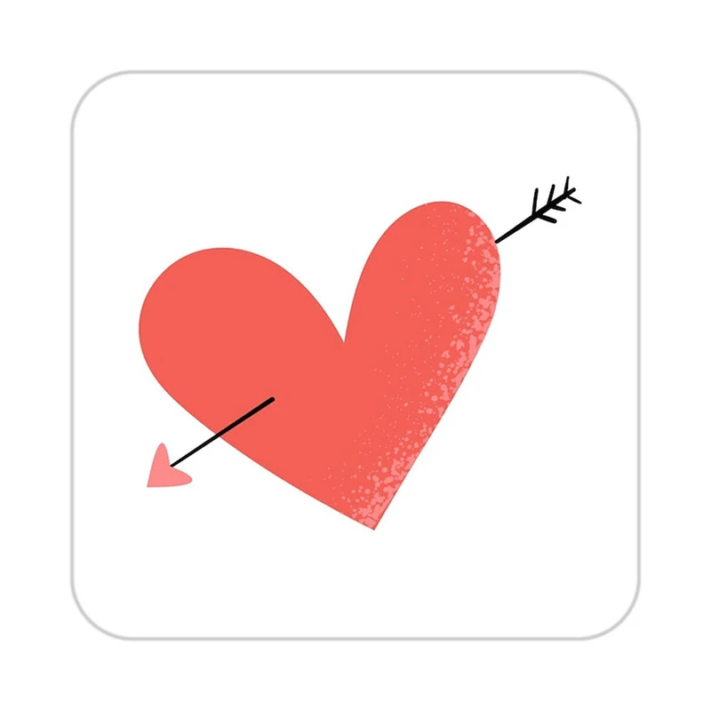 زیر لیوانی کاکتی طرح عاشقانه مدل mp40385