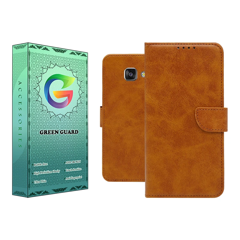 کیف کلاسوری گرین گارد مدل چرمی مگنتی کد Hb-G10 مناسب برای گوشی موبایل سامسونگ Galaxy A7 2016