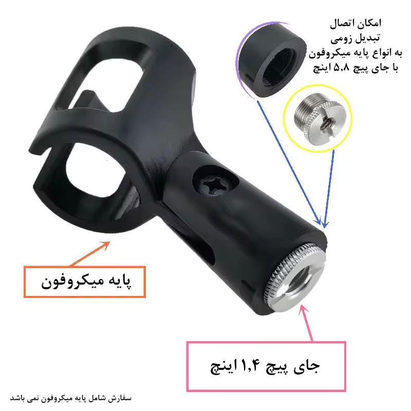 تبدیل پایه زومی مدل Adapter 1.4 to 5.8 Inch