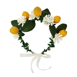 تاج مو دخترانه مدل لیمو شکری کد L456