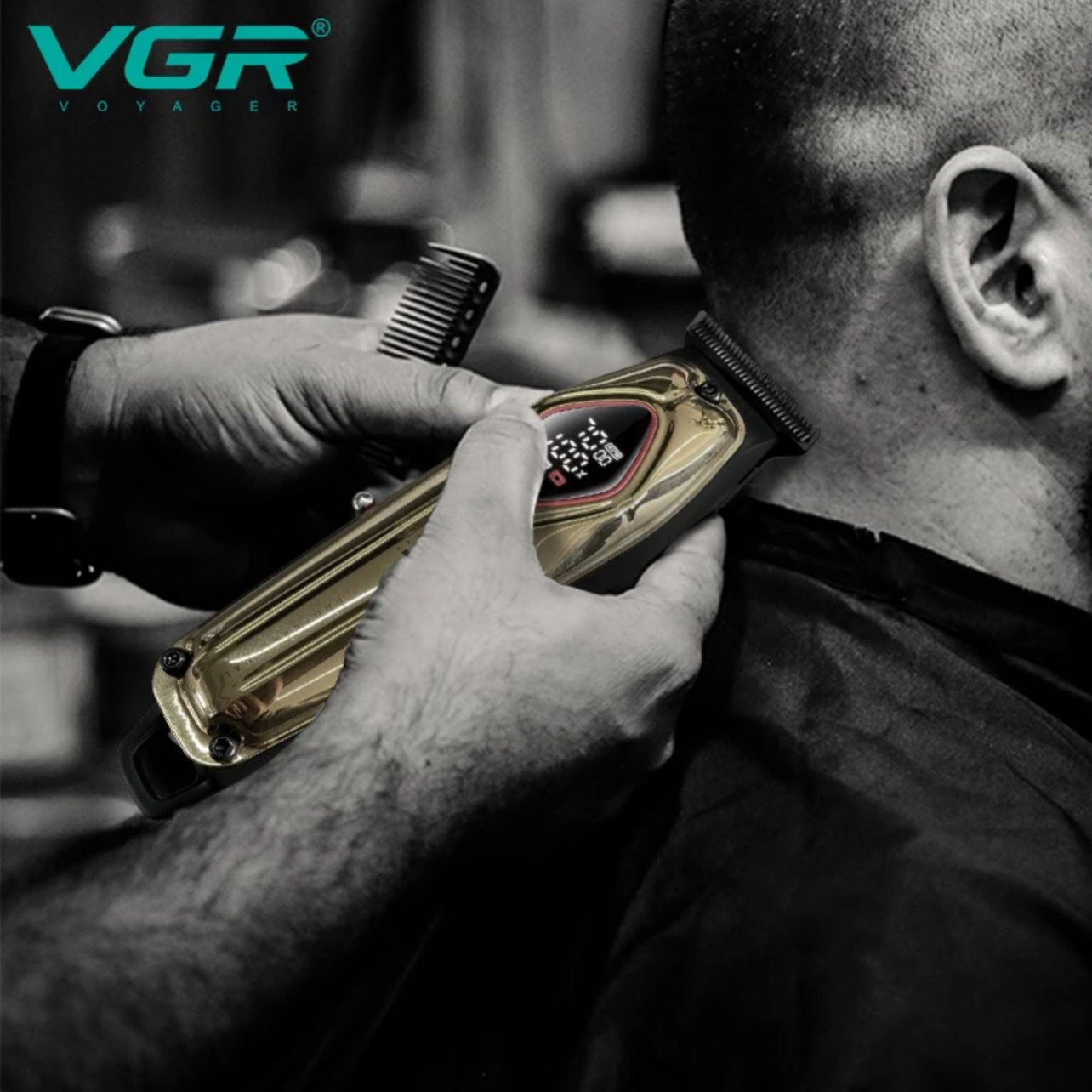 ماشین اصلاح موی سر و صورت وی جی ار مدل V-945 -  - 6