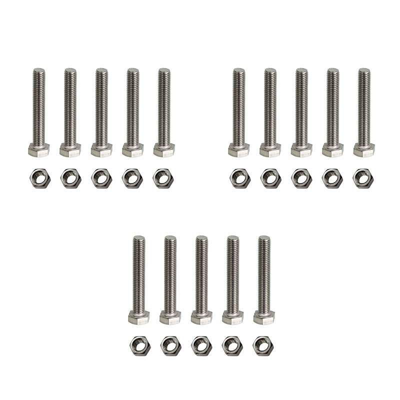  پیچ و مهره مدل Hex-12-80 بسته 30 عددی