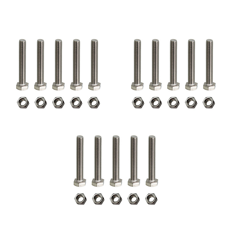  پیچ و مهره مدل Hex-12-80 بسته 30 عددی
