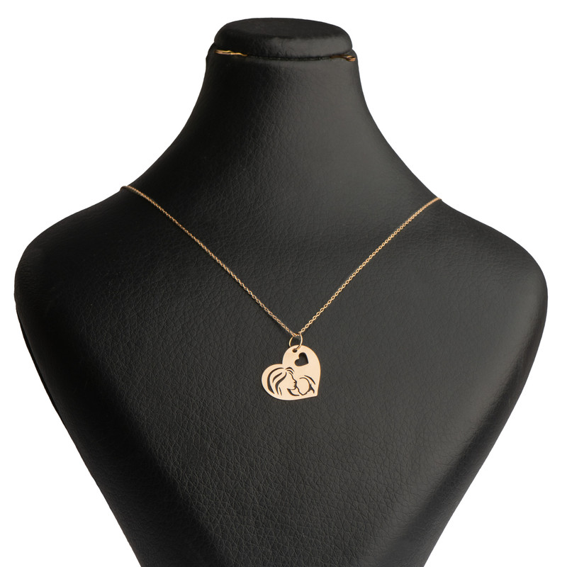 گردنبند طلا 18 عیار زنانه فرشته مدل مادر کد WNLZ-000679