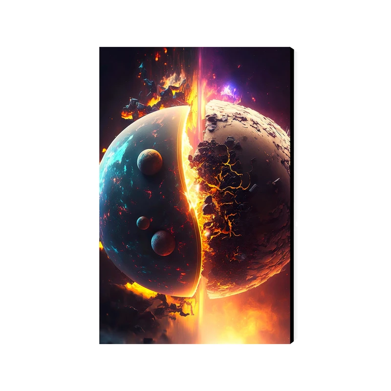 تابلو شاسی عرش مدل فانتزی فضا و کهکشان کد As4166