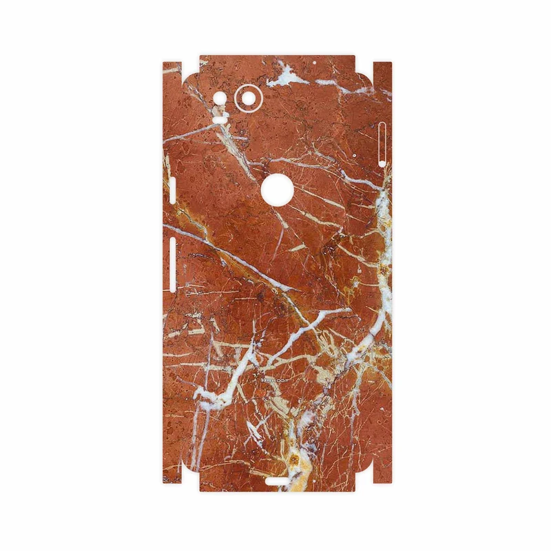 برچسب پوششی ماهوت مدل Red Marble-FullSkin مناسب برای گوشی موبایل گوگل Pixel 2