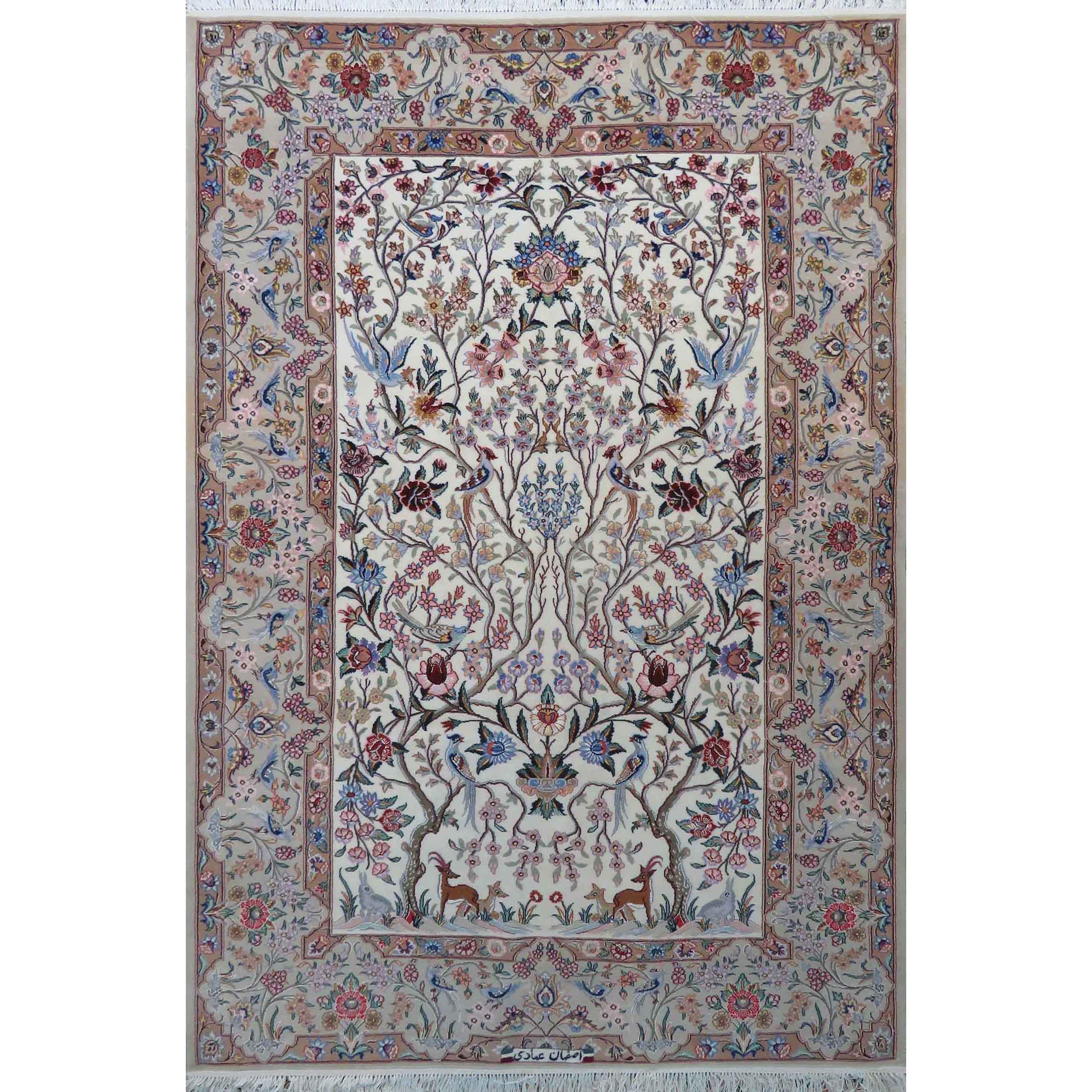 فرش دستبافت دو ونیم متری مدل اصفهان کد ۸۷۹