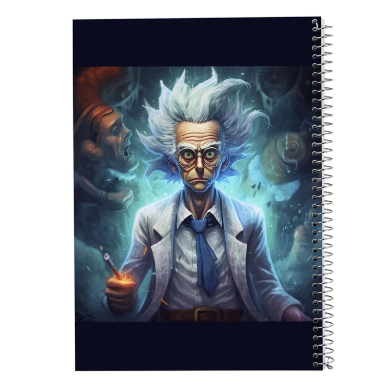 دفتر ژورنال نویسی 50 برگ مدوپد مدل نقطه ای طرح ریک اند مورتی rick&morty کد DF10891