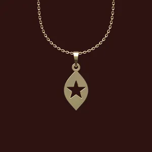 گردنبند طلا 18 عیار زنانه مدوپد مدل ستاره کد X2-1-1001
