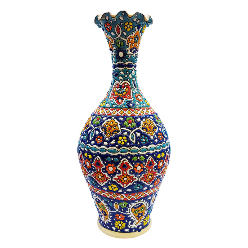 گلدان میناکاری مدل رز کد 21