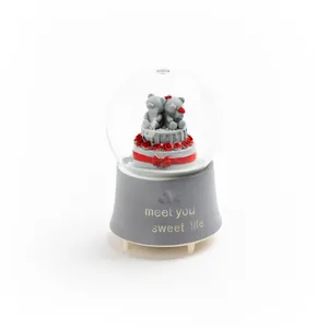گوی موزیکال طرح خرس عاشق کد 3356-B