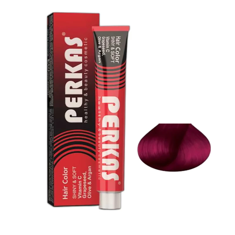 رنگ مو پرکاس شماره 8.2 حجم 100 میلی‌لیتر رنگ شرابی فوق العاده روشن