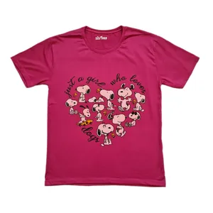 تی شرت آستین کوتاه زنانه مدل اسنوپی کد 3