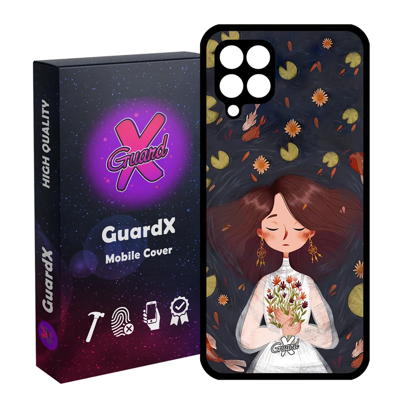 کاور گارد ایکس طرح دختر مدل Glass10326 مناسب برای گوشی موبایل سامسونگ Galaxy A22 4G