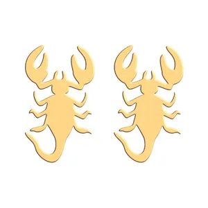 گوشواره طلا 18 عیار زنانه فرشته مدل عقرب WEL-000404