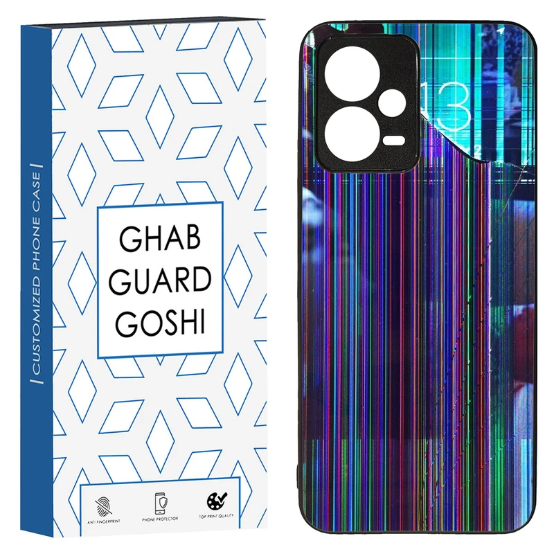 کاور قاب گارد گوشی طرح صفحه شکسته کد TPU-196 مناسب برای گوشی موبایل شیائومی Redmi Note 12 5G / Poco X5 5G