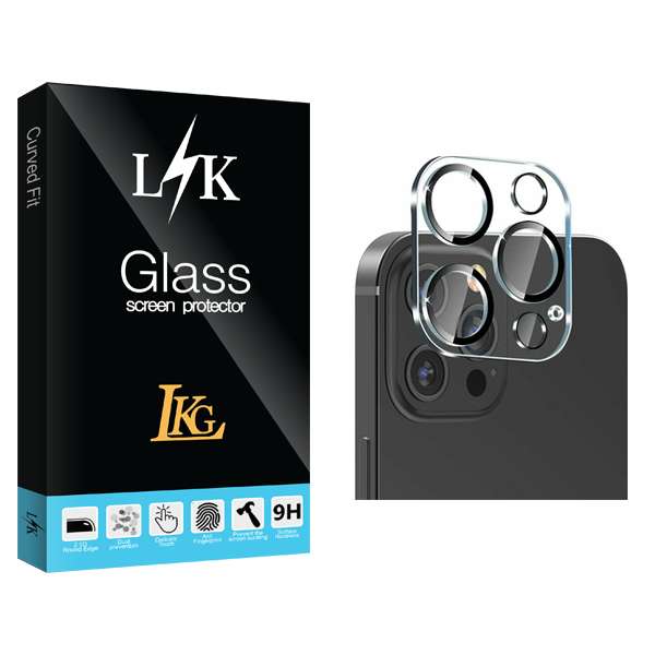 محافظ لنز دوربین ال کا جی مدل LK Glass FLL مناسب برای گوشی موبایل اپل iPhone 13 ProMax