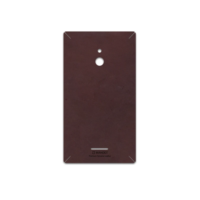 برچسب پوششی ماهوت مدل Matte-Dark-Brown-Leather مناسب برای گوشی موبایل نوکیا XL
