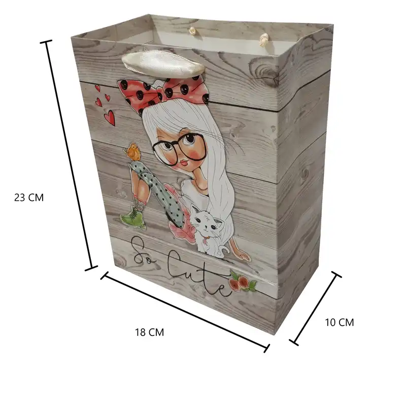 پاکت هدیه طرح دختر کد G631