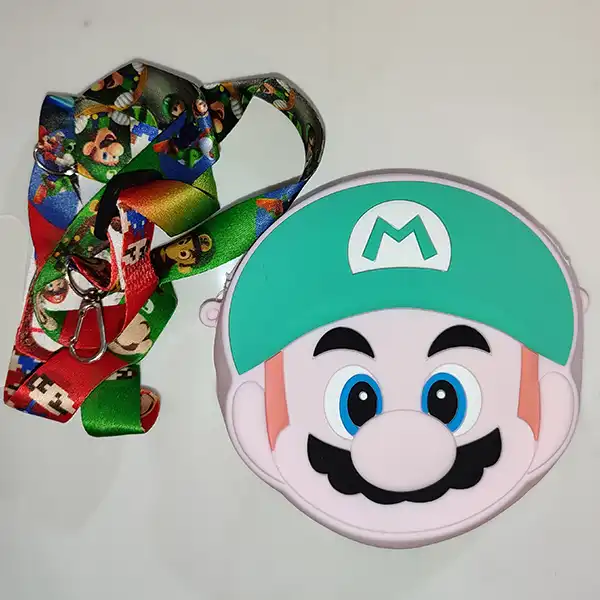 کیف رودوشی بچگانه مدل ماریو سیلیکونی فانتزی کد 201