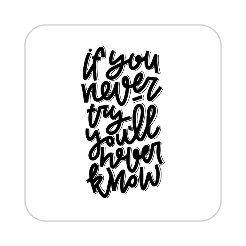 زیر لیوانی کاکتی طرح جملات انگیزشی و مثبت مدل mp24844