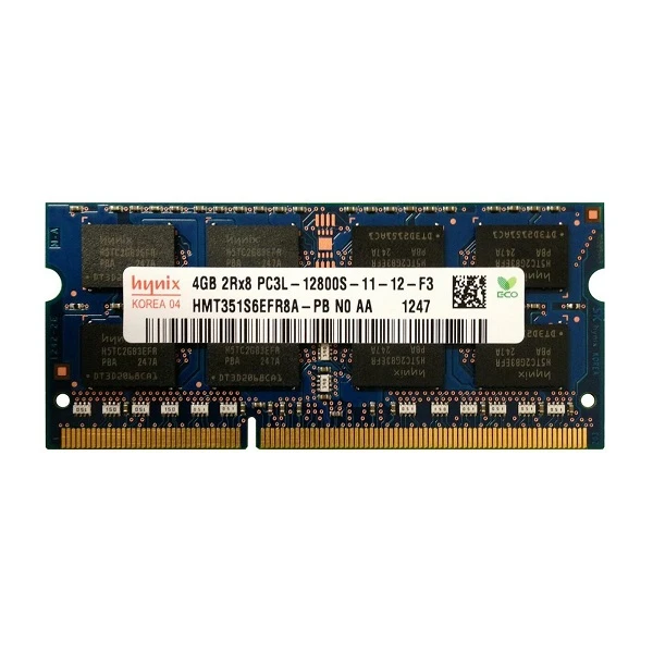 رم لپتاپ DDR3L تک کاناله 1600 مگاهرتز CL11 هاینیکس مدل PC3L-12800S ظرفیت 4 گیگابایت