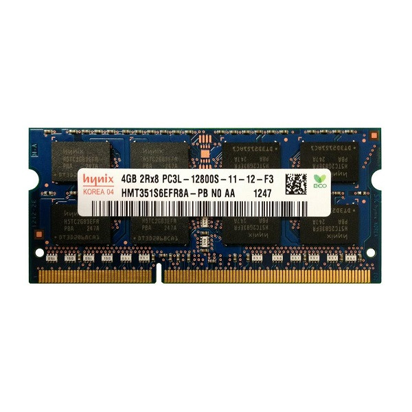 رم لپتاپ DDR3L تک کاناله 1600 مگاهرتز CL11 هاینیکس مدل PC3L-12800S ظرفیت 4 گیگابایت