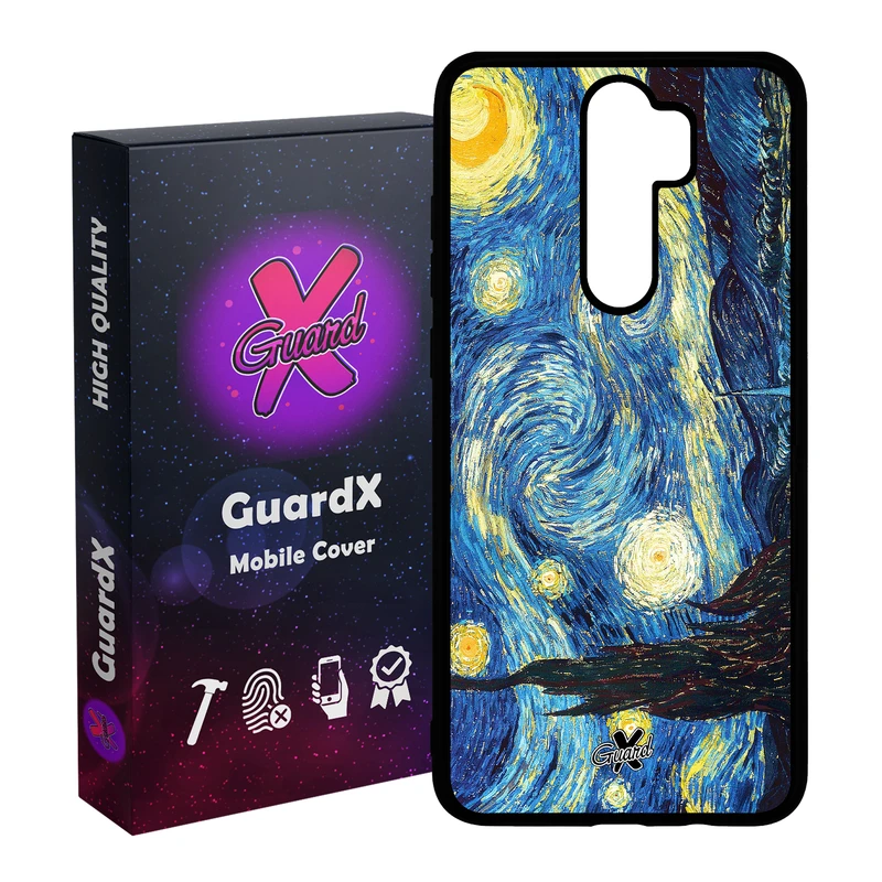 کاور گارد ایکس طرح Starry Night مدل Glass10110 مناسب برای گوشی موبایل شیائومی Redmi 9 / 9 Prime