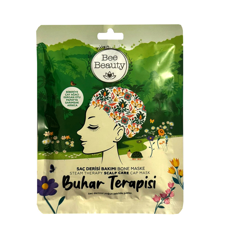 ماسک مو بخارتراپی تقویت کننده بی بیوتی مدل درخت چای و بابونه مناسب برای انواع مو حجم 50 میلی لیتر