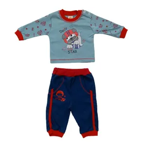ست تی شرت و شلوار نوزادی مدل سگ