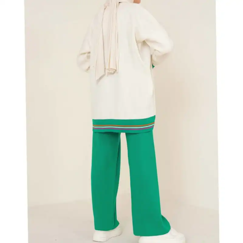 ست تونیک و شلوار زنانه مدل بافت 21