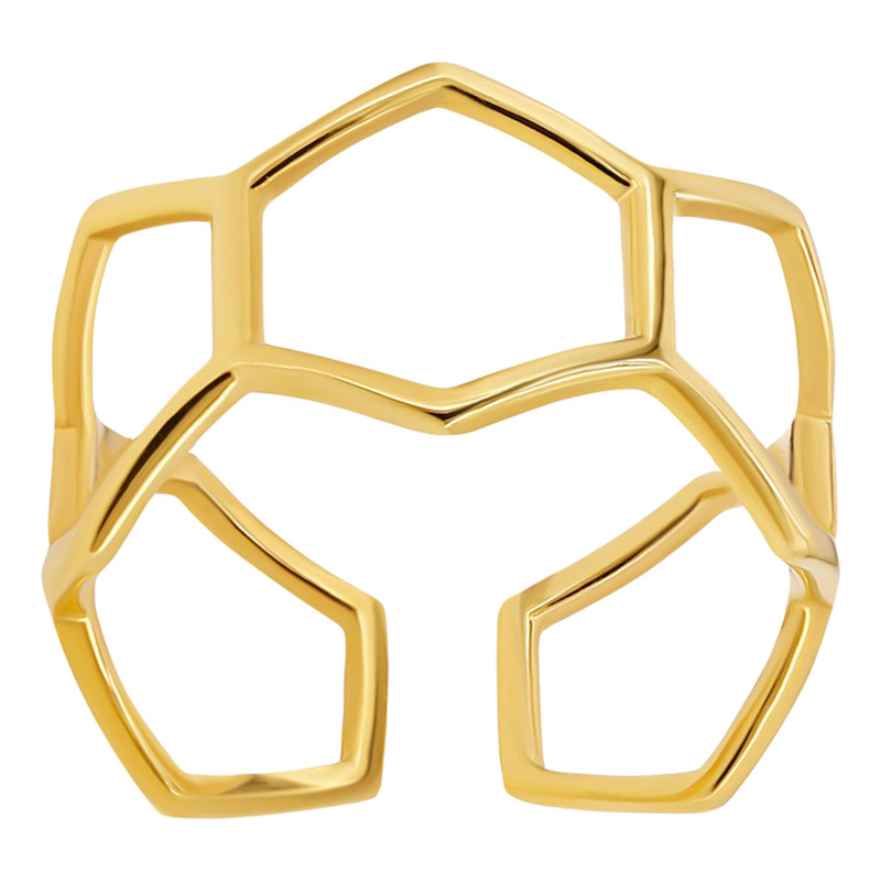 انگشتر طلا 18 عیار زنانه تاج مدل 4A411