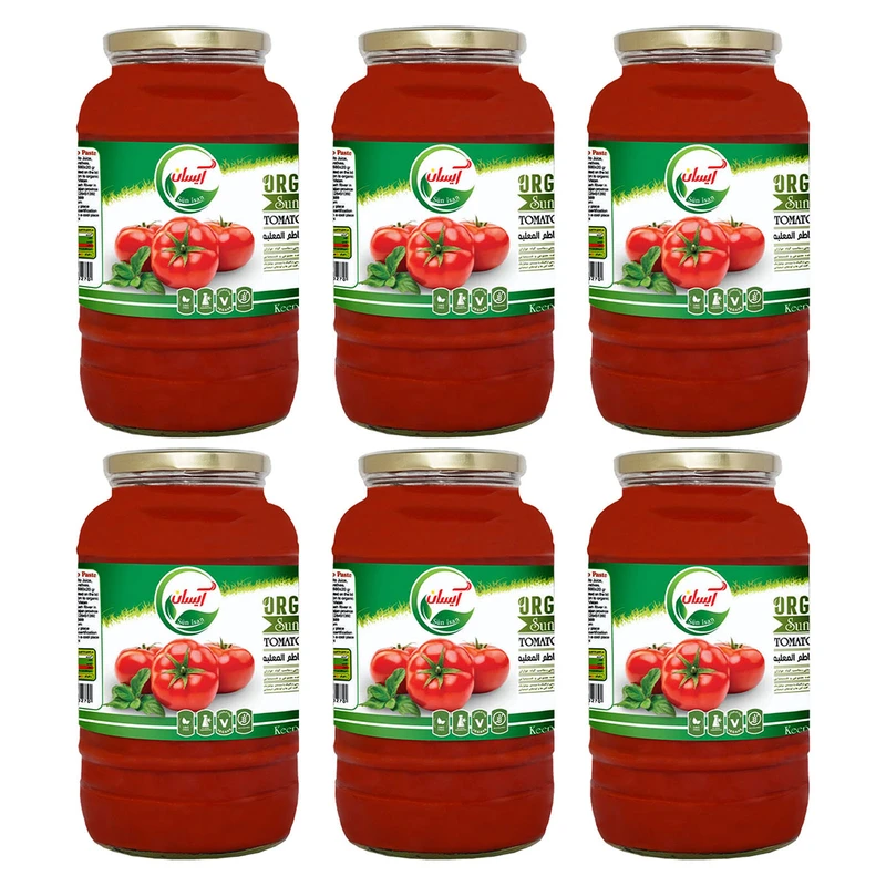 رب گوجه فرنگی سان آیسان - 1500 گرم بسته 6 عددی