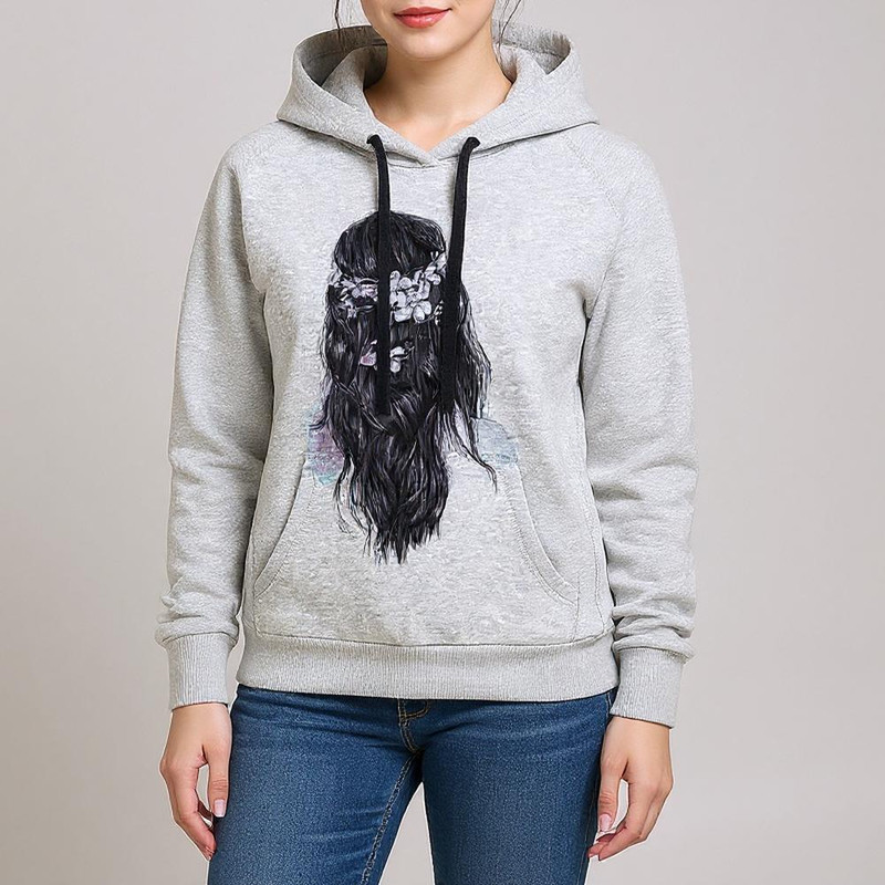 هودی زنانه طرح دختر کد S455