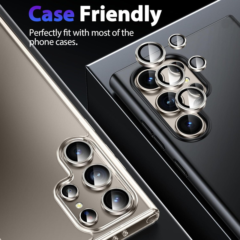 محافظ لنز دوربین گوف مدل Ring Metal مناسب برای گوشی موبایل سامسونگ Galaxy S23 Ultra