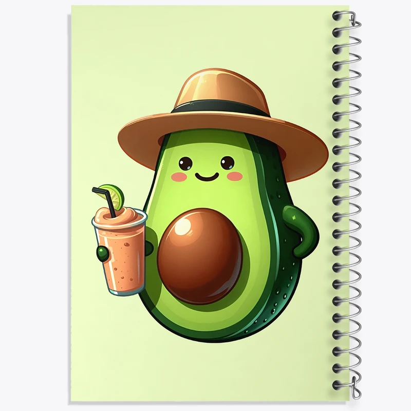 دفتر لیست خرید 50 برگ خندالو طرح آووکادو بامزه کد N5057