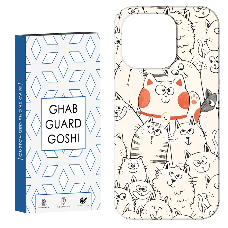 کاور قاب گارد گوشی طرح گربه کد Dimo-024 مناسب برای گوشی موبایل اپل  IPHONE 16 PRO MAX   