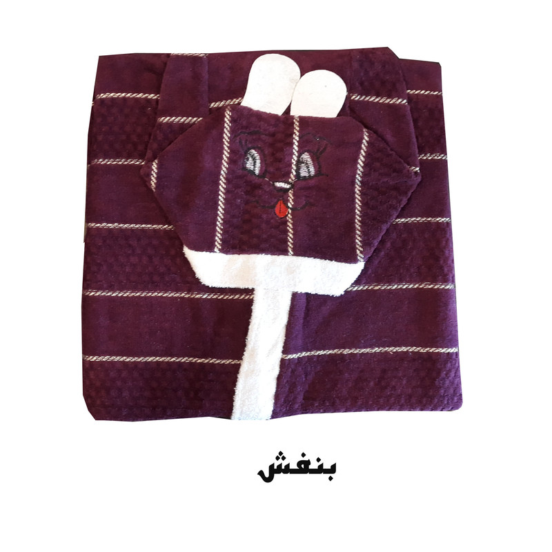 حوله پالتویی کودک مدل خرگوشی سایز 80