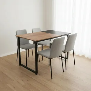 میز ناهارخوری چهار نفره دیزم مدل مونتاژی LNC_asm_120×90_Di_BALIGHT